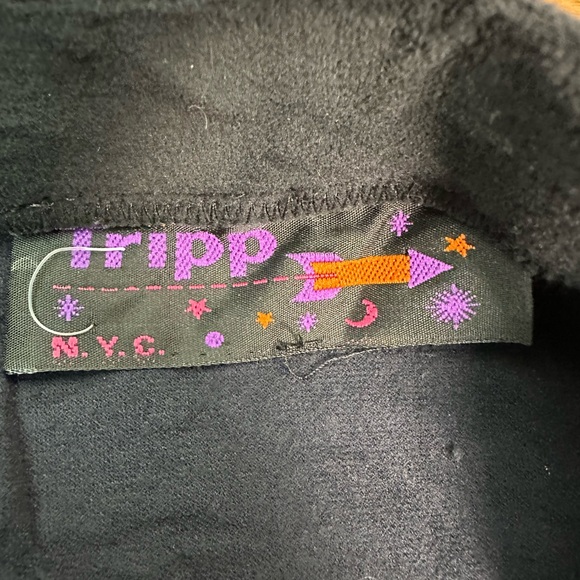 Vintage Rare 80’s TRIPP NYC Goth Black Strips And Tattered Skirt - Picture 3 of 10